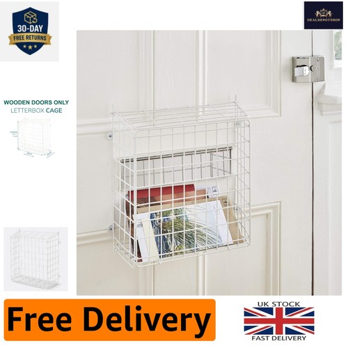 Stylish white letterbox - letterbox, cage