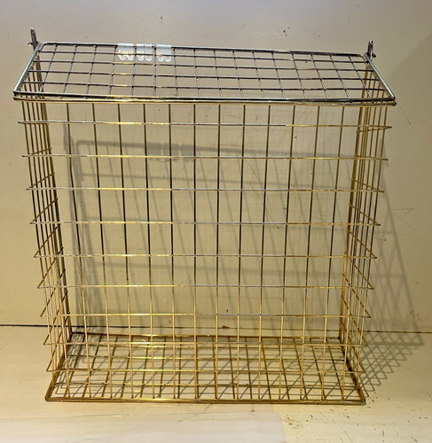 Large letter cage brass - large, colour